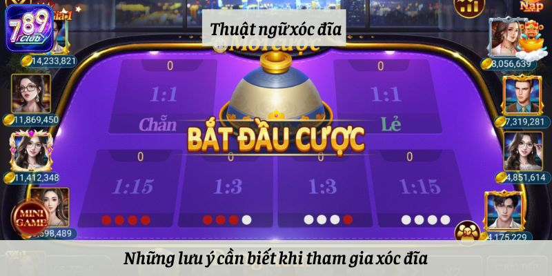 Những lưu ý cần biết khi tham gia xóc đĩa